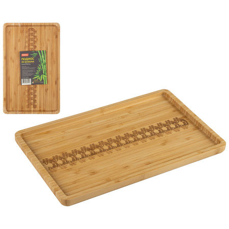 Поднос Mallony Foresta di bambu 35х22х1,9 см бамбук 106473