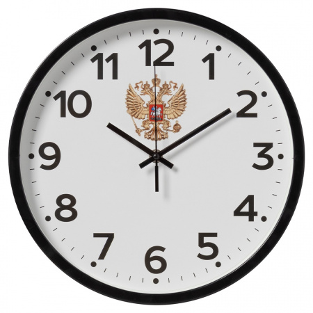 Часы настенные Рубин Россия d-30см черный 3027-022