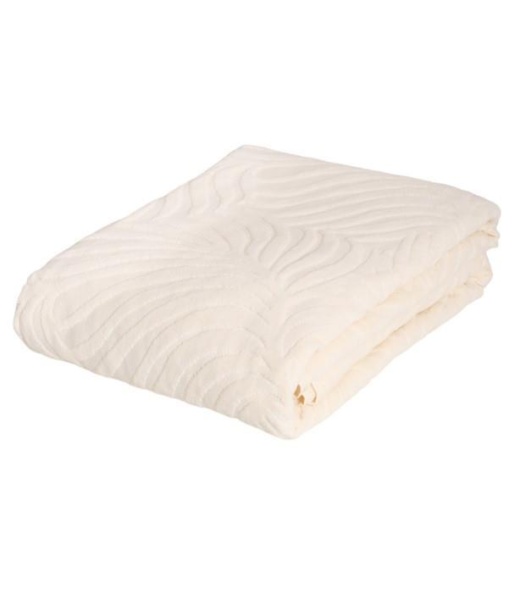 Покрывало Mona Liza Palm 200х220 жаккард велюр молочный АШ500520/1