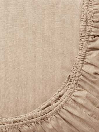 Простыня на резинке Волшебная Ночь 160/200/20 Caramel mousse Поплин 789240