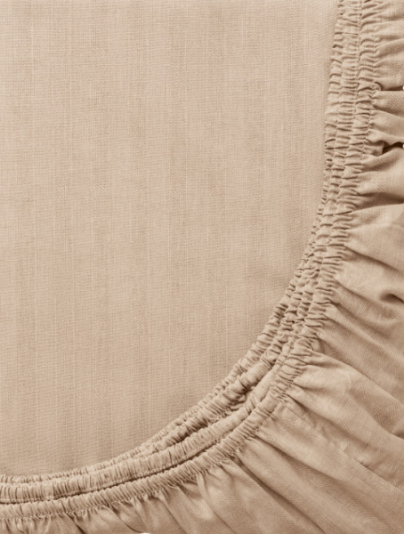 Простыня на резинке Волшебная Ночь 160/200/20 Caramel mousse Поплин 789240