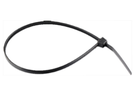 Хомуты СИБРТЕХ 200 х 3,6 мм, пластиковые черные, 100 шт.