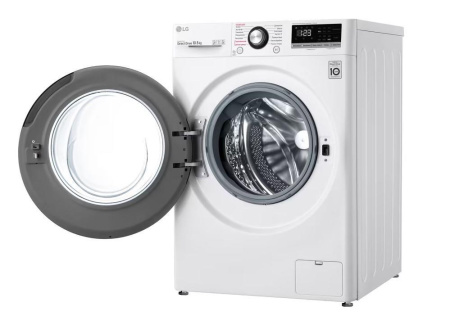 Стиральная машина с фронтальной загрузкой LG TW4V3RS6W, Max загрузка - 10,5кг, Max отжим - 1 400об/мин., цвет Белый