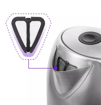 Электрический чайник Kitfort KT-6106, цвет Серебристый