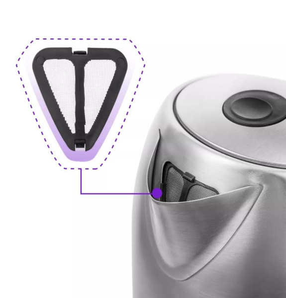 Электрический чайник Kitfort KT-6106, цвет Серебристый