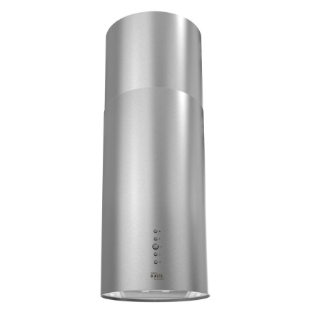 Вытяжка цилиндрическая, настенная, Oasis KR-50S, цвет Стальной, ширина 35см.