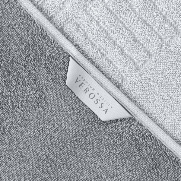Полотенце Verossa 70/140 Estetica 3 Махра 450 гр/м2 Серый/светло-серый 790224