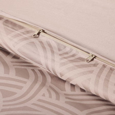 КПБ 2 сп Mona Liza Royal Радуга латте 50/70, 70/70 Сатин-Жаккард Бежевый 5438/21