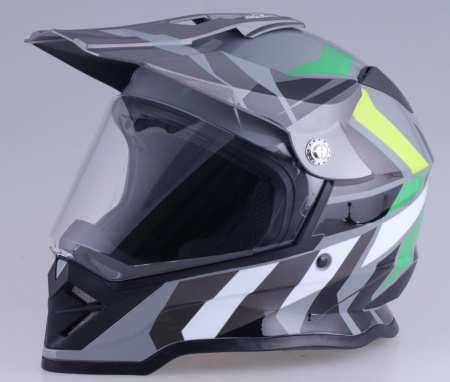 Мотошлем RACER BLD-819-7 new (XL) серый/черный