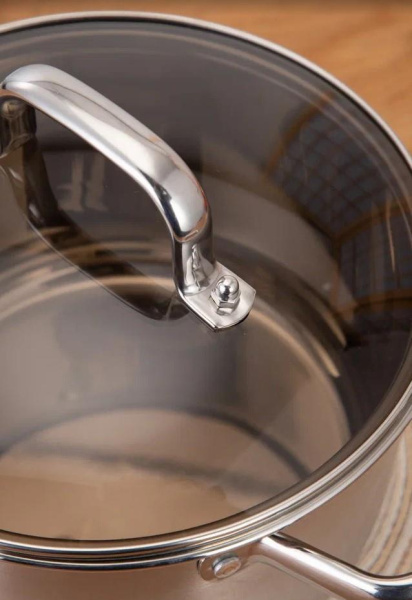 Набор кастрюль Teco 6 пр. 2,4 л, 3,4 л, 4,2 л TC-CS01