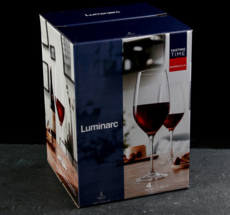 Набор бокалов для вина Luminarc Время дегустаций Бордо 4 пр. 580 мл P6815 