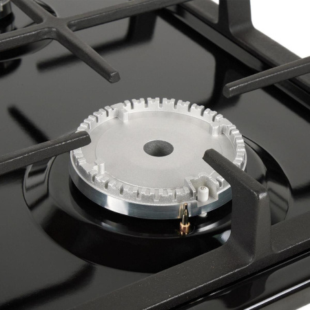 Встраиваемая варочная панель Газовая Oasis P-MEBD, 29 см, цвет Чёрный