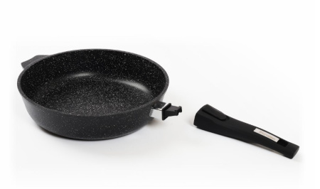 Сковорода Мечта Гранит Black Induction Pro со съемн. ручк. 24 см 024802И