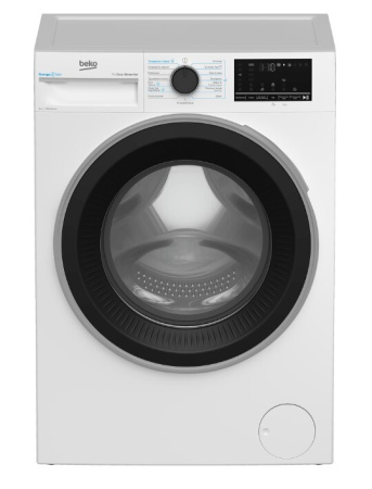 Стиральная машина с фронтальной загрузкой Beko B3WFR492W, Max загрузка - 9кг, Max отжим - 1 200об/мин., цвет Белый