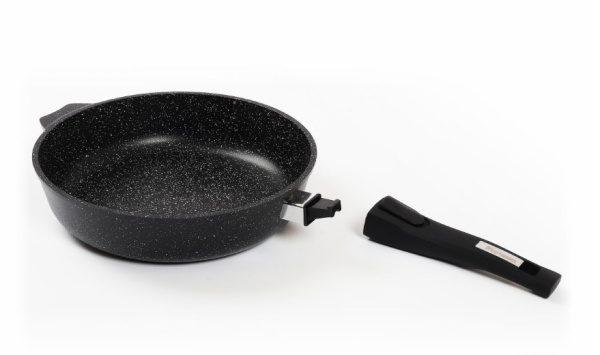Сковорода Мечта Гранит Black Induction Pro со съемн. ручк. 28 см 028802И