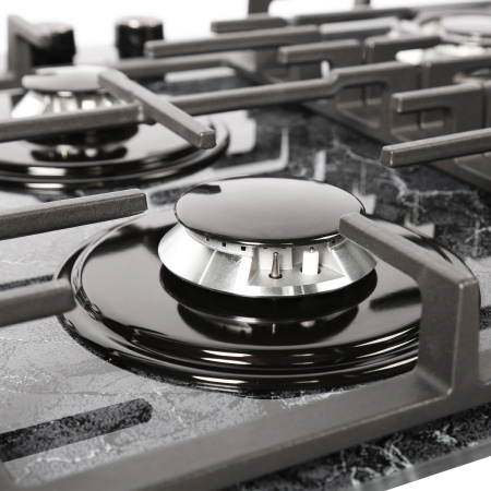 Встраиваемая варочная панель Газовая Gefest 2232-01 Р53, 60 см, цвет Чёрный