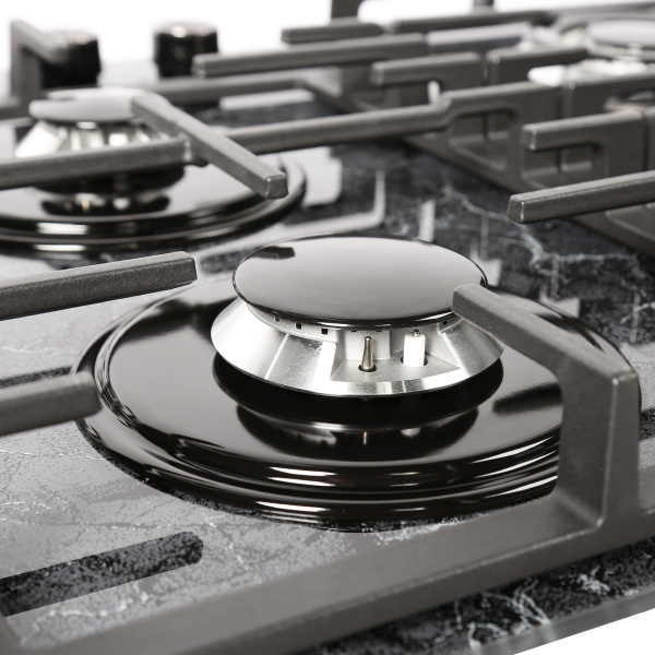 Встраиваемая варочная панель Газовая Gefest 2232-01 Р53, 60 см, цвет Чёрный