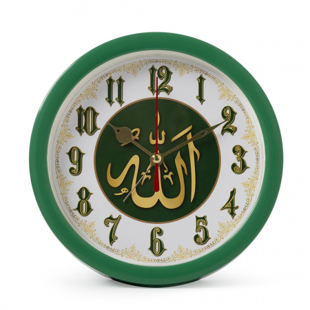 Будильник Рубин Молитва d-15см зеленый В4-013