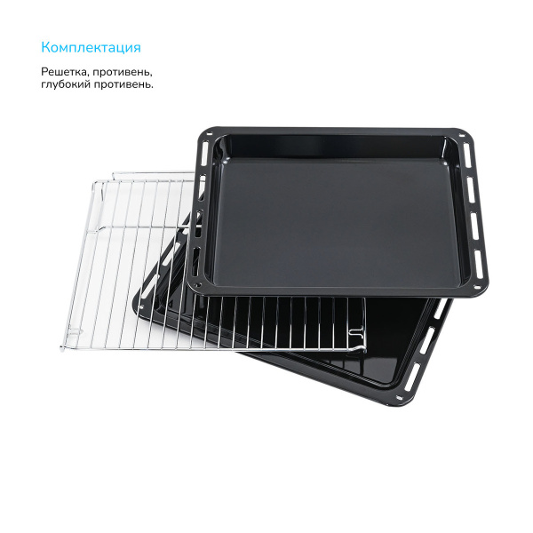 Встраиваемый Электрический духовой шкаф Manya BO639BG, цвет Чёрный