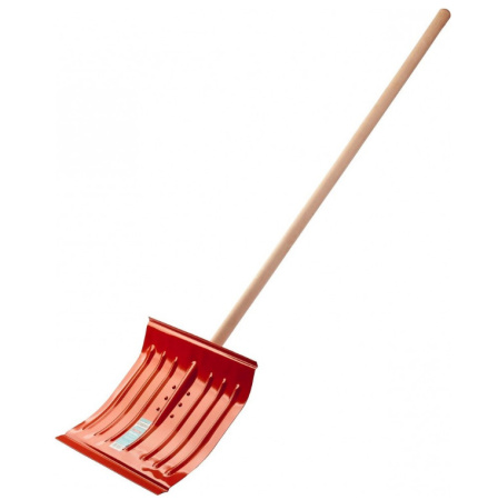Лопата снеговая СИБИН ЛС-430  стальная с деревянным черенком