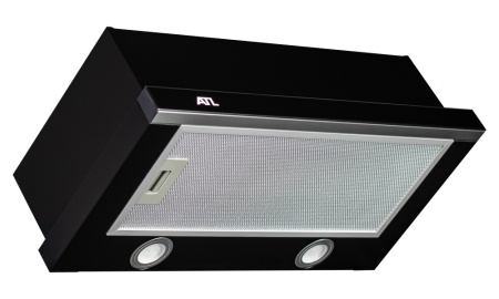 Встраиваемая вытяжка ATL 3002, цвет Чёрное стекло, ширина 60см.