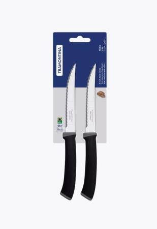 Набор ножей Tramontina Felice для мяса 12,5 см 2 пр. черный 23494/215