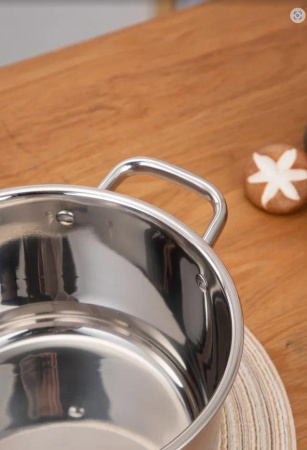 Набор кастрюль Teco 6 пр. 2,4 л, 3,4 л, 4,2 л TC-CS01