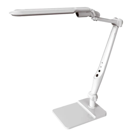 Настольный светильник Camelion KD-831 C01 10W(600lm) 3-6K, сенсор/диммер, +струбцина в компл, белый