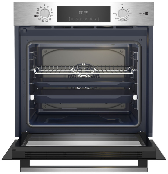 Встраиваемый Электрический духовой шкаф Hotpoint HSTF 1231 JSAH IX, цвет Нержавеющая сталь