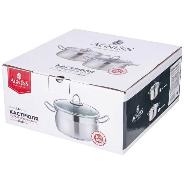 Кастрюля Agness 2,8 л 916-457