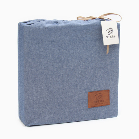КПБ Евро Этель Denim 50/70 Жатый хлопок Синий 10245419