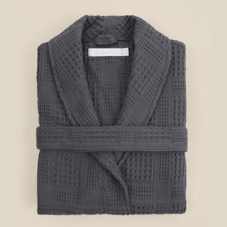 Халат SL Home вафельный женский Chess Гри Сандре р-р. S т-серый 10091577