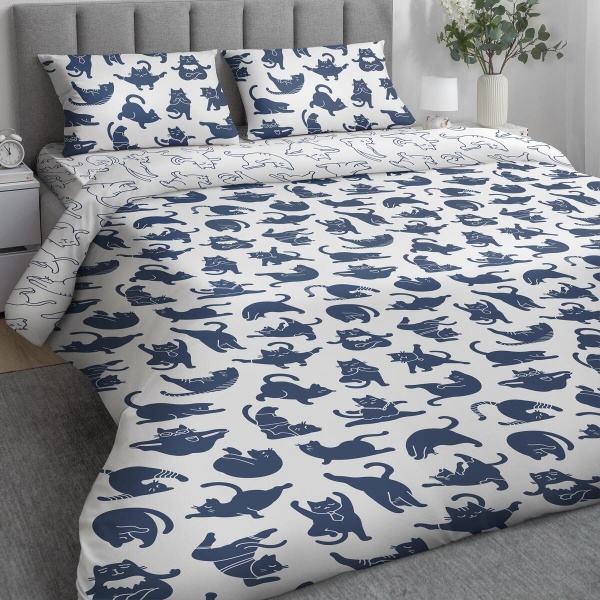 КПБ Евро Волшебная Ночь Yoga cat 50/70 Ранфорс 790534