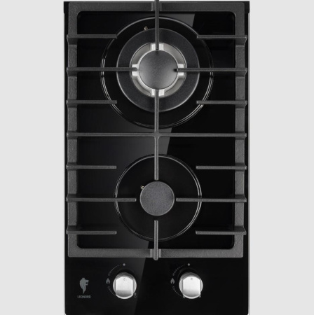 Встраиваемая варочная панель Газовая Leonord LEG-30204GB-C, 30 см, цвет Чёрный