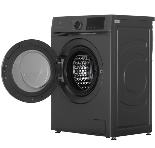 Стиральная машина с фронтальной загрузкой TCL TWRP-1108W12G2, Max загрузка - 8кг, Max отжим - 1 200об/мин., цвет Серый