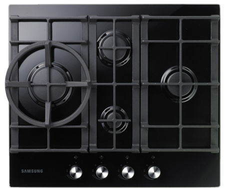 Встраиваемая варочная панель Газовая Samsung NA64H3010BK, 60 см, цвет Чёрный