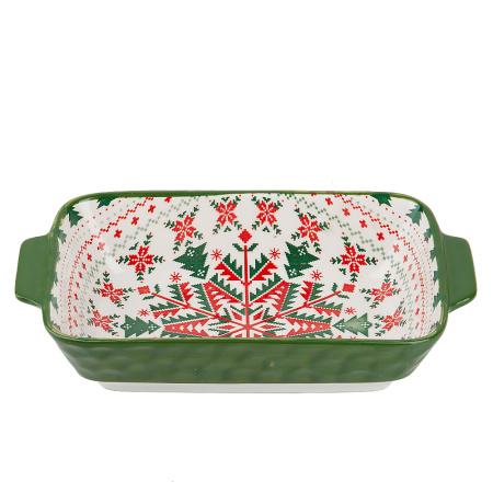 Блюдо для запекания Nouvelle Home Север 22,5х12,5х5 см зеленый 0860612