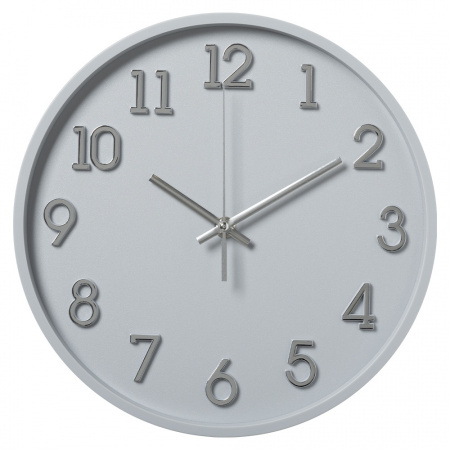 Часы настенные Рубин Классика d-28см серый 2831-005