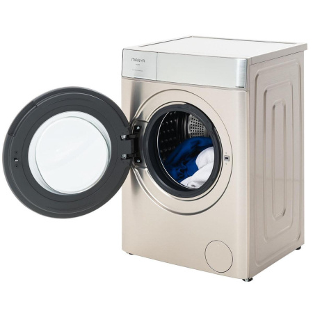 Стиральная машина с фронтальной загрузкой Manya M1409X, Max загрузка - 10кг, Max отжим - 1 400об/мин., цвет Серебристый