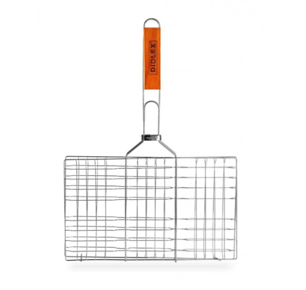 Решетка-гриль Diolex с хром. покрытием 32x20 см DX-G0003
