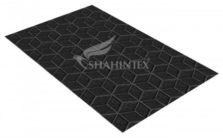 Коврик Shahintex придверный влаговпитывающий Практик Соты 50*80 чёрный гранит 03 846788