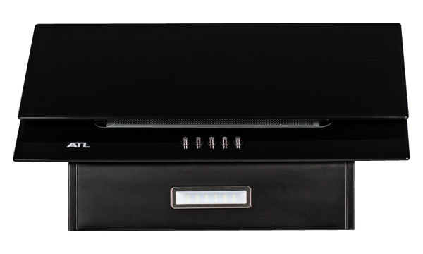 Вытяжка наклонная, настенная, ATL 3488 60 см, цвет Чёрный, ширина 60см.