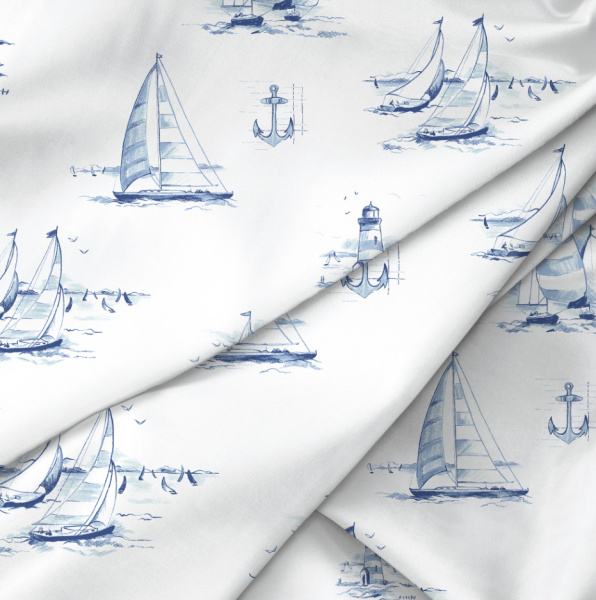 КПБ Евро Verossa Regatta blue 50/70, 70/70 Сатин 921446