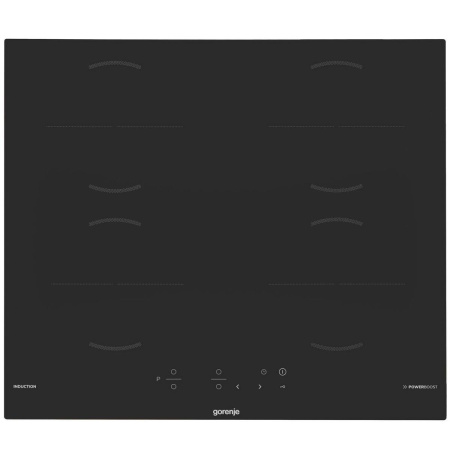 Встраиваемая варочная панель Индукционная Gorenje GI6401BSCE, 59 см, цвет Чёрный