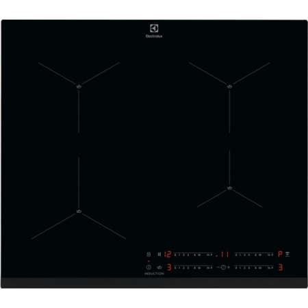 Встраиваемая варочная панель Индукционная Electrolux EIS62443, 59 см, цвет Чёрный