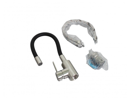 Смеситель Wisent для кухни гибкий Черный W740333-2