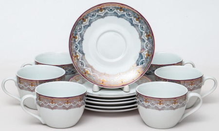 Чайный набор Balsford Бристоль Оливер 12 пр. на 6 пер. 220 мл 106-03029