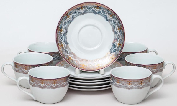 Чайный набор Balsford Бристоль Оливер 12 пр. на 6 пер. 220 мл 106-03029