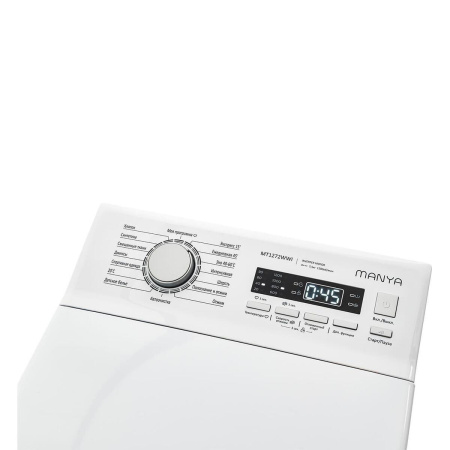 Стиральная машина с вертикальной загрузкой Manya MT1272WWI, Max загрузка - 7,5кг, Max отжим - 1 200об/мин., цвет Белый