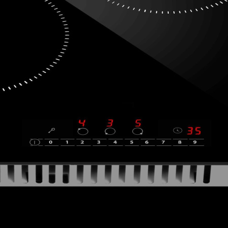 Встраиваемая варочная панель Электрическая Maunfeld AVCE4534SBK, 45 см, цвет Чёрный